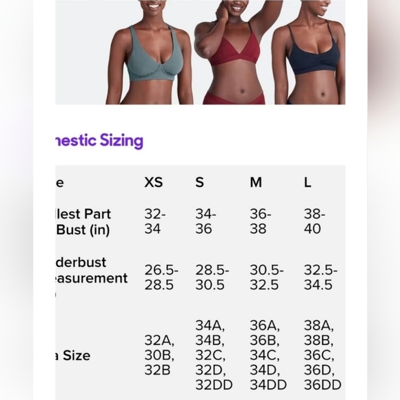 2 Black Bralette Medium MeUndies - Picture 3 of 6